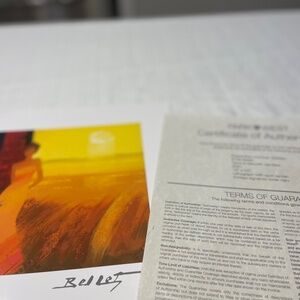 Stunning, signed, numbered Bellet Lithograph